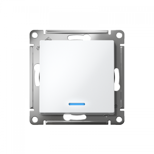 Механизм выключателя 1-кл. СП Atlas Design 10А IP20 (сх. 1а) 10AX с подсветкой бел. SchE ATN000113 ATN000113