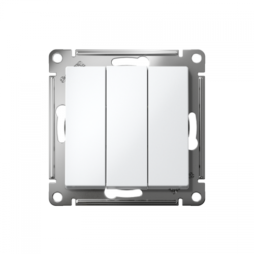 Выключатель 3-кл. СП AtlasDesign 10А IP20 (сх. 1+1+1) 10AX механизм бел. SE ATN000131 ATN000131