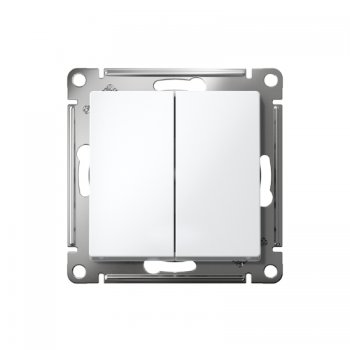 Механизм переключателя 2-кл. СП Atlas Design 10А IP20 (сх. 6/2) 10AX бел. SchE ATN000165 ATN000165