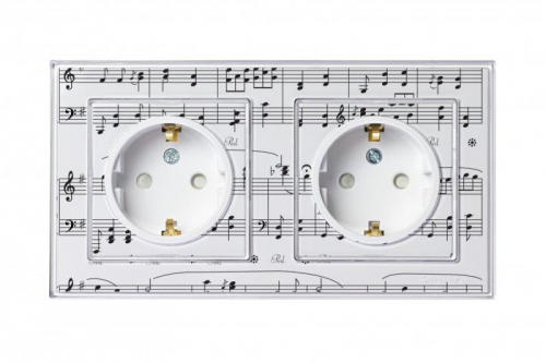 Розетка 1-м СП AtlasDesign Art 16А IP20 с заземл. защ. шторки механизм бел. SE ATN200145 ATN200145