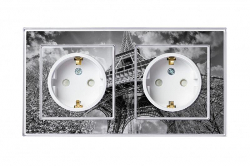 Розетка 1-м СП AtlasDesign Art 16А IP20 с заземл. защ. шторки механизм бел. SE ATN200145 ATN200145