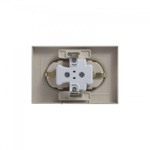 Розетка 2-м Atlas Design с заземл. 16А в сборе беж. SchE ATN000224 ATN000224