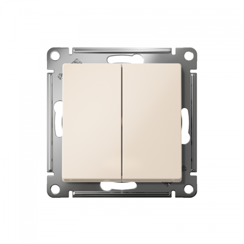 Механизм выключателя 2-кл. СП Atlas Design 10А IP20 (сх. 5) 10AX беж. SchE ATN000251 ATN000251