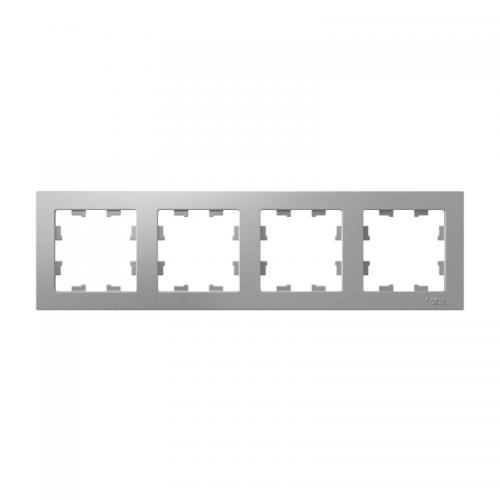 Рамка 4-м Atlas Design универс. алюм. SchE ATN000304 ATN000304