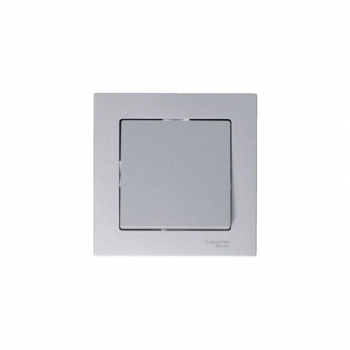 Механизм выключателя 1-кл. СП Atlas Design 10А IP20 (сх. 1) 10AX алюм. SchE ATN000311 ATN000311