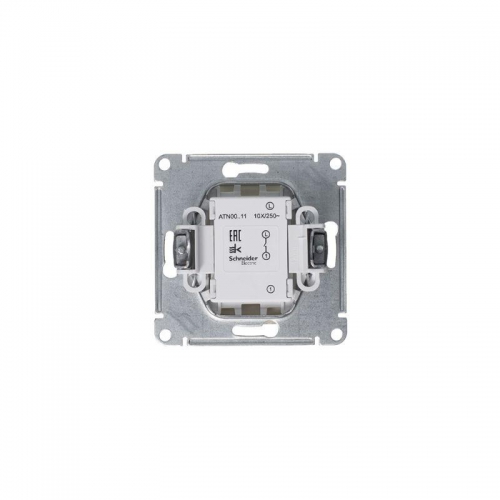 Механизм выключателя 1-кл. СП Atlas Design 10А IP20 (сх. 1) 10AX алюм. SchE ATN000311 ATN000311