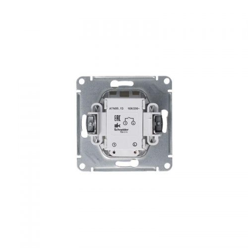Механизм выключателя 1-кл. СП Atlas Design 10А IP20 (сх. 1а) 10AX с подсветкой алюм. SchE ATN000313 ATN000313