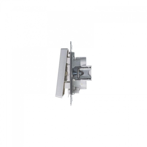 Механизм выключателя 1-кл. СП Atlas Design 10А IP20 (сх. 1а) 10AX с подсветкой алюм. SchE ATN000313 ATN000313