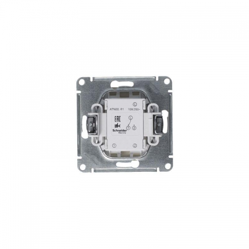 Механизм переключателя 1-кл. СП Atlas Design 10А IP20 (сх. 6) 10AX алюм. SchE ATN000361 ATN000361