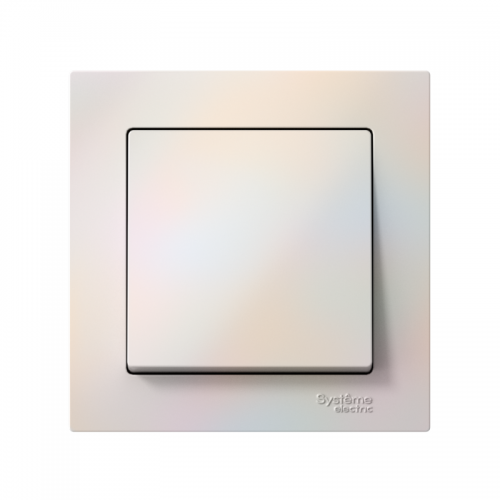 Выключатель 1-кл. СП AtlasDesign 10А IP20 (сх. 1) 10AX в сборе жемчуж. SchE ATN000412 ATN000412