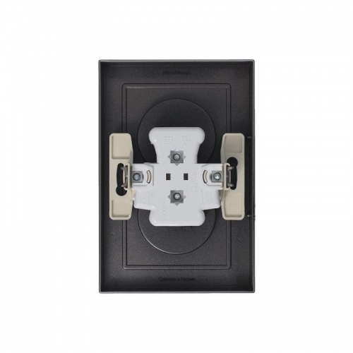 Розетка 2-м Atlas Design без заземл. 16А в сборе мокко SchE ATN000620 ATN000620