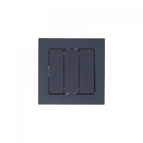 Выключатель 3-кл. СП AtlasDesign 10А IP20 (сх. 1+1+1) 10AX механизм грифель SchE ATN000731 ATN000731