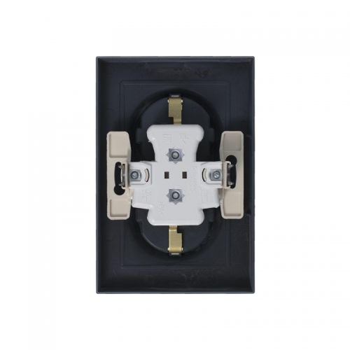 Розетка 2-м Atlas Design с заземл. 16А в сборе грифель SchE ATN000724 ATN000724