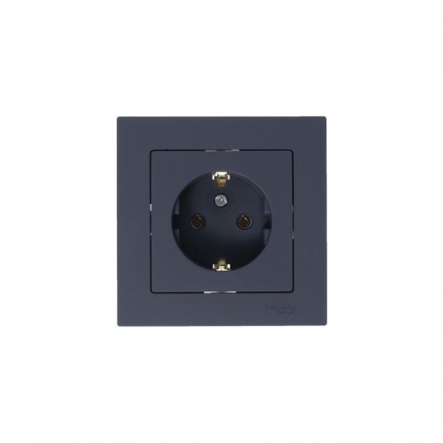 Механизм розетки 1-м СП Atlas Design с заземл. 16А грифель SchE ATN000743 ATN000743