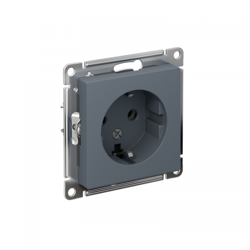 Механизм розетки 1-м СП Atlas Design с заземл. 16А грифель SchE ATN000743 ATN000743