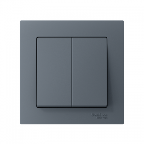 Выключатель 2-кл. СП AtlasDesign 10А IP20 (сх. 5) 10AX в сборе грифель SchE ATN000752 ATN000752