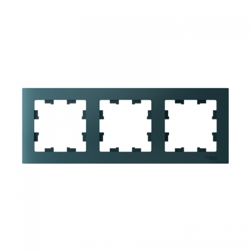 Рамка 3-м Atlas Design универс. изумруд SchE ATN000803 ATN000803