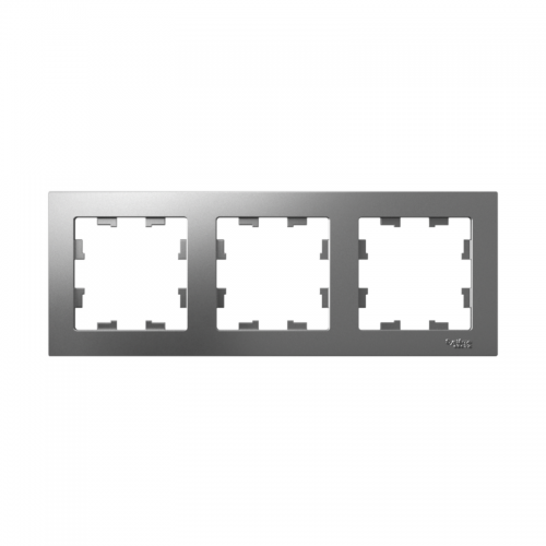 Рамка 3-м AtlasDesign универс. сталь SchE ATN000903 ATN000903