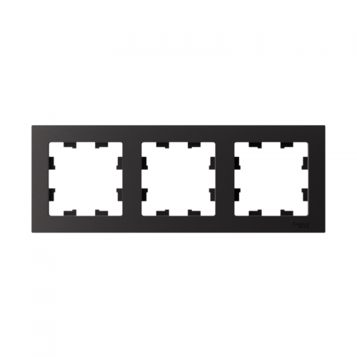 Рамка 3-м Atlas Design универс. карбон SchE ATN001003 ATN001003