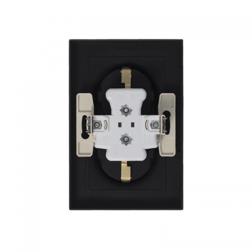 Розетка 2-м Atlas Design с заземл. 16А в сборе карбон SchE ATN001024 ATN001024