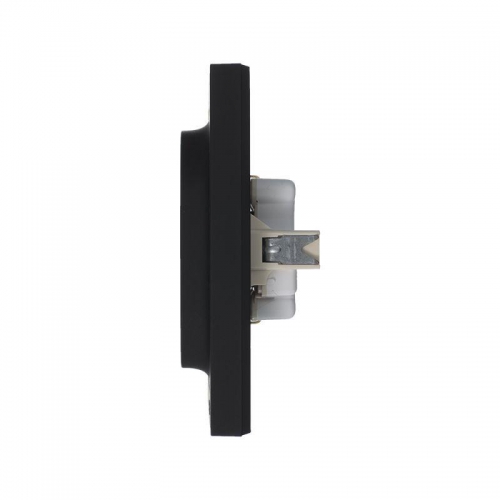 Розетка 2-м Atlas Design с заземл. 16А в сборе карбон SchE ATN001024 ATN001024