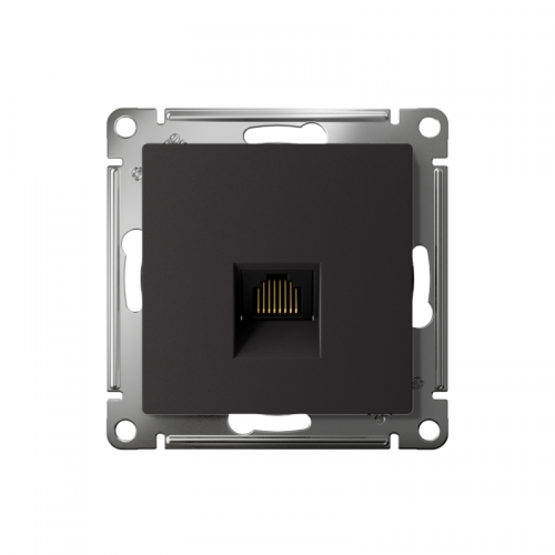 Механизм розетки компьютерной Atlas Design RJ45 карбон SchE ATN001083 ATN001083