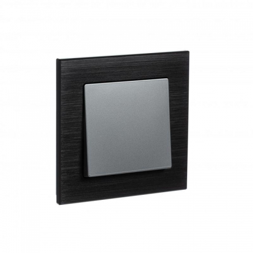 Рамка 1-м Atlas Design NATURE металл оникс SchE ATN312301 ATN312301