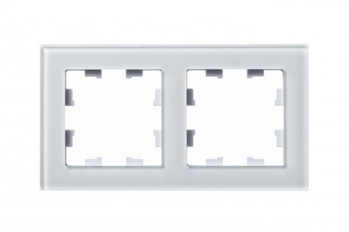 Рамка 2-м AtlasDesign Nature стекло бел. SchE ATN320102 ATN320102