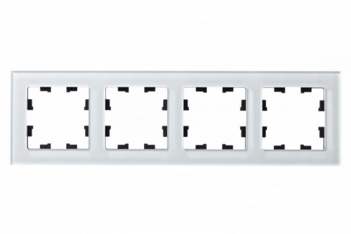 Рамка 4-м AtlasDesign Nature стекло бел. SE ATN320104 ATN320104