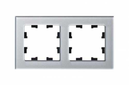 Рамка 2-м Atlas Design NATURE стекло алюм. SchE ATN320302 ATN320302