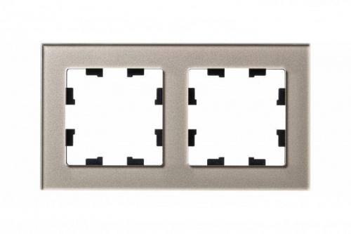 Рамка 2-м Atlas Design NATURE стекло шампань SchE ATN320502 ATN320502