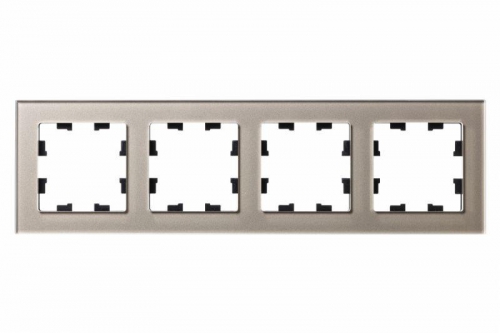 Рамка 4-м Atlas Design NATURE стекло шампань SchE ATN320504 ATN320504