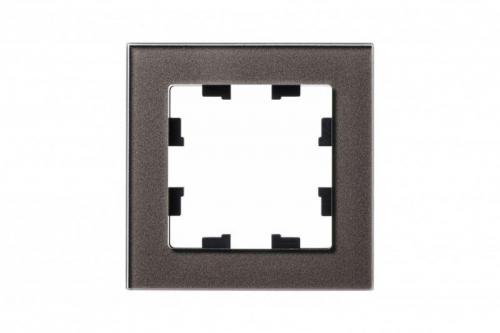 Рамка 1-м Atlas Design NATURE стекло мокко SchE ATN320601 ATN320601