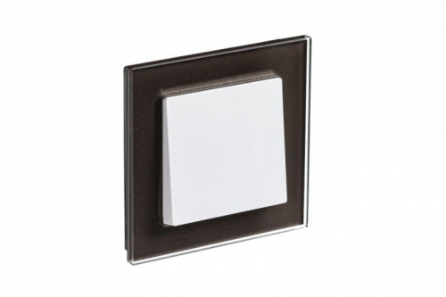 Рамка 1-м Atlas Design NATURE стекло мокко SchE ATN320601 ATN320601