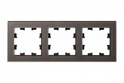 Рамка 3-м Atlas Design NATURE стекло мокко SchE ATN320603 ATN320603