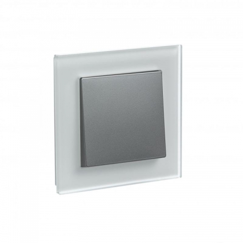 Рамка 1-м Atlas Design NATURE мат. стекло бел. SchE ATN330101 ATN330101