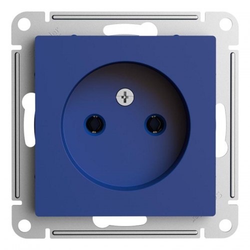 Розетка AtlasDesign 16А без заземл. без шторок механизм аквамарин SE ATN001141 ATN001141