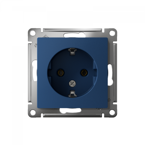 Розетка AtlasDesign 16А с заземл. механизм аквамарин SE ATN001143 ATN001143