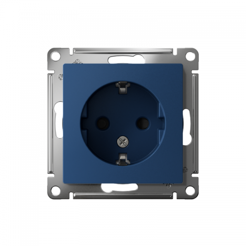 Розетка AtlasDesign 16А с заземл. защ. шторки механизм аквамарин SE ATN001145 ATN001145