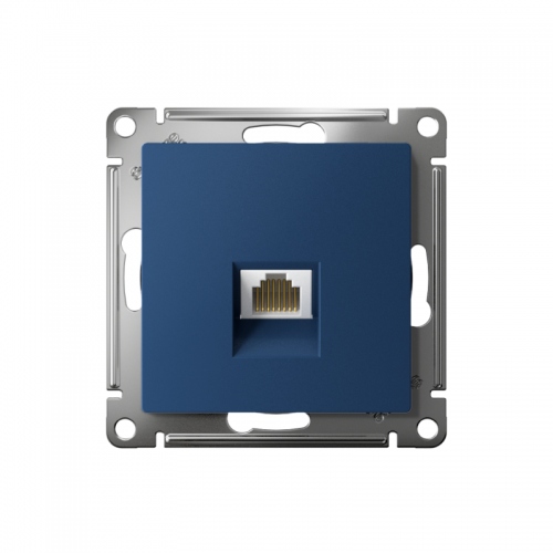 Розетка компьютерная AtlasDesign RJ45 кат. 5Е механизм аквамарин SE ATN001183 ATN001183