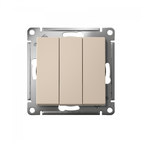 Выключатель 3-кл. AtlasDesign (сх. 1+1+1) 10AX механизм песочн. SE ATN001231 ATN001231