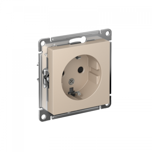 Розетка AtlasDesign 16А с заземл. защ. шторки механизм песочн. SE ATN001245 ATN001245