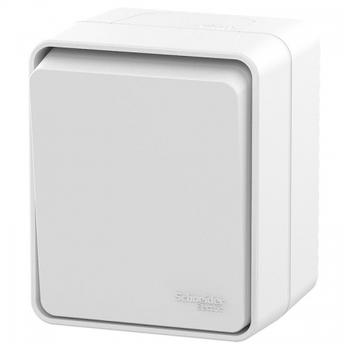 Выключатель 1-кл. AtlasDesign Profi54 IP54 ОП кнопочный 10АХ бел. SE ATN540115 ATN540115