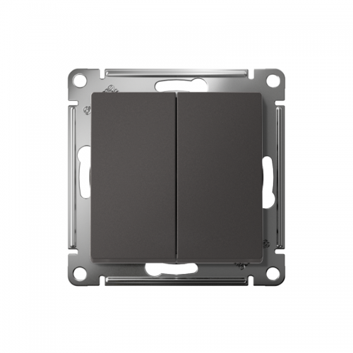 Выключатель 2-кл. AtlasDesign (сх. 5) 10AX механизм базальт SE ATN001451 ATN001451