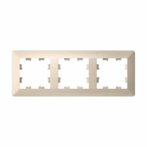 Рамка 3-м AtlasDesign Air беж./дым. бел. SE ATN220203 ATN220203