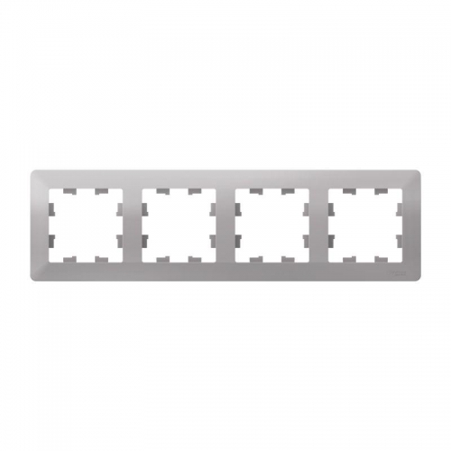 Рамка 4-м AtlasDesign Air алюм./дым. черн. SE ATN220304 ATN220304