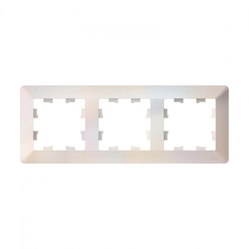 Рамка 3-м AtlasDesign Air жемчуж./дым. бел. SE ATN220403 ATN220403