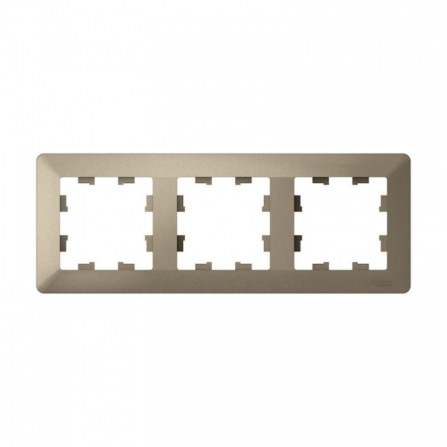 Рамка 3-м AtlasDesign Air шампань/дым. черн. SE ATN220503 ATN220503