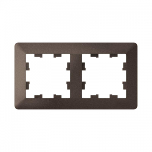 Рамка 2-м AtlasDesign Air мокко/дым. черн. SE ATN220602 ATN220602