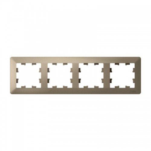 Рамка 4-м AtlasDesign Air шампань/дым. черн. SE ATN220504 ATN220504